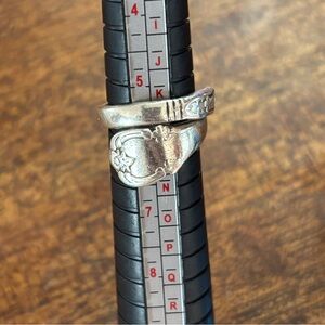 Vintage 925 Sterling Handmade Spoon Ring Size 5.5